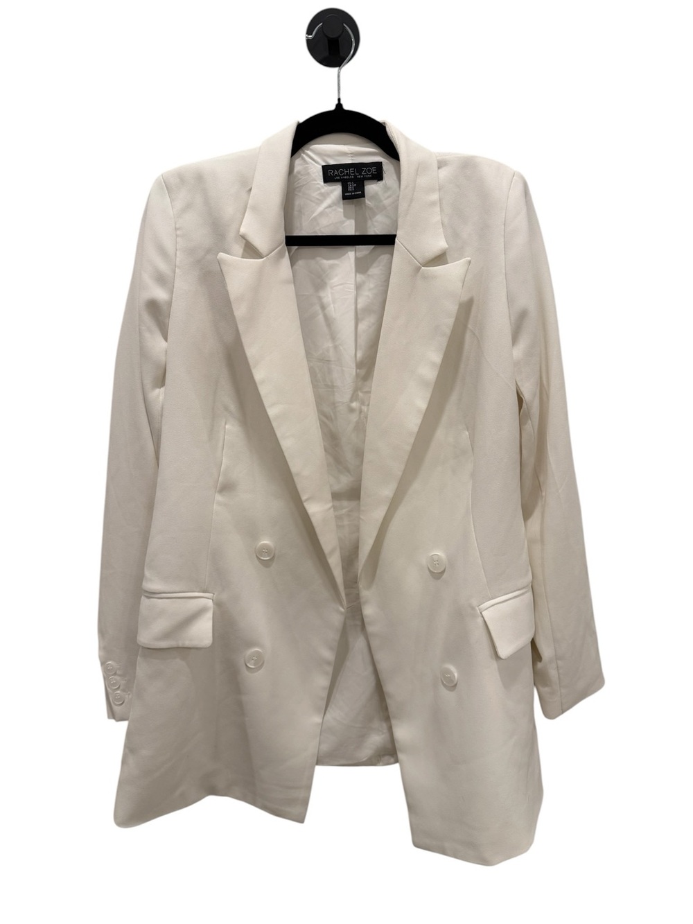 Rachel Zoe Off-White Double-Breasted Blazer